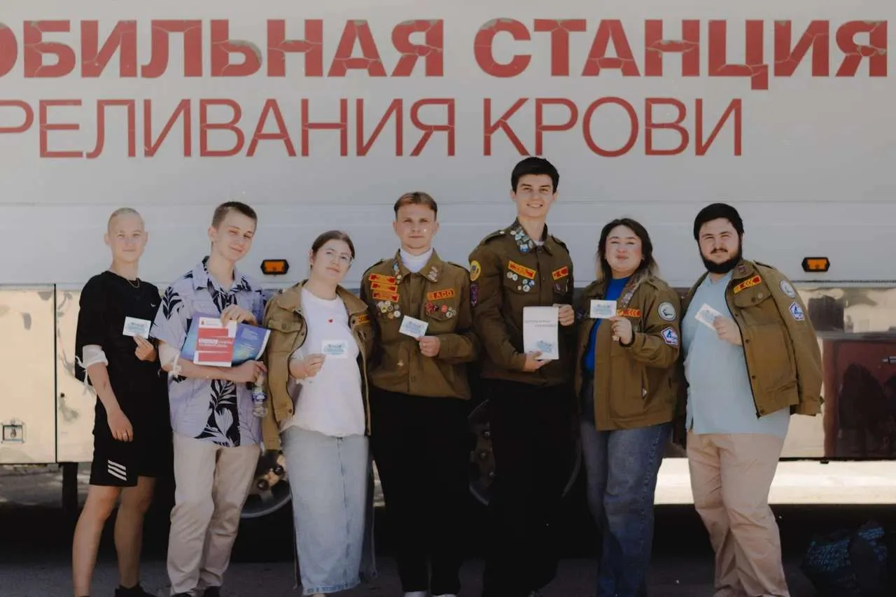 🩸Студенческие отряды Алтайского края — на донорской акции в честь Международного дня донора крови!
