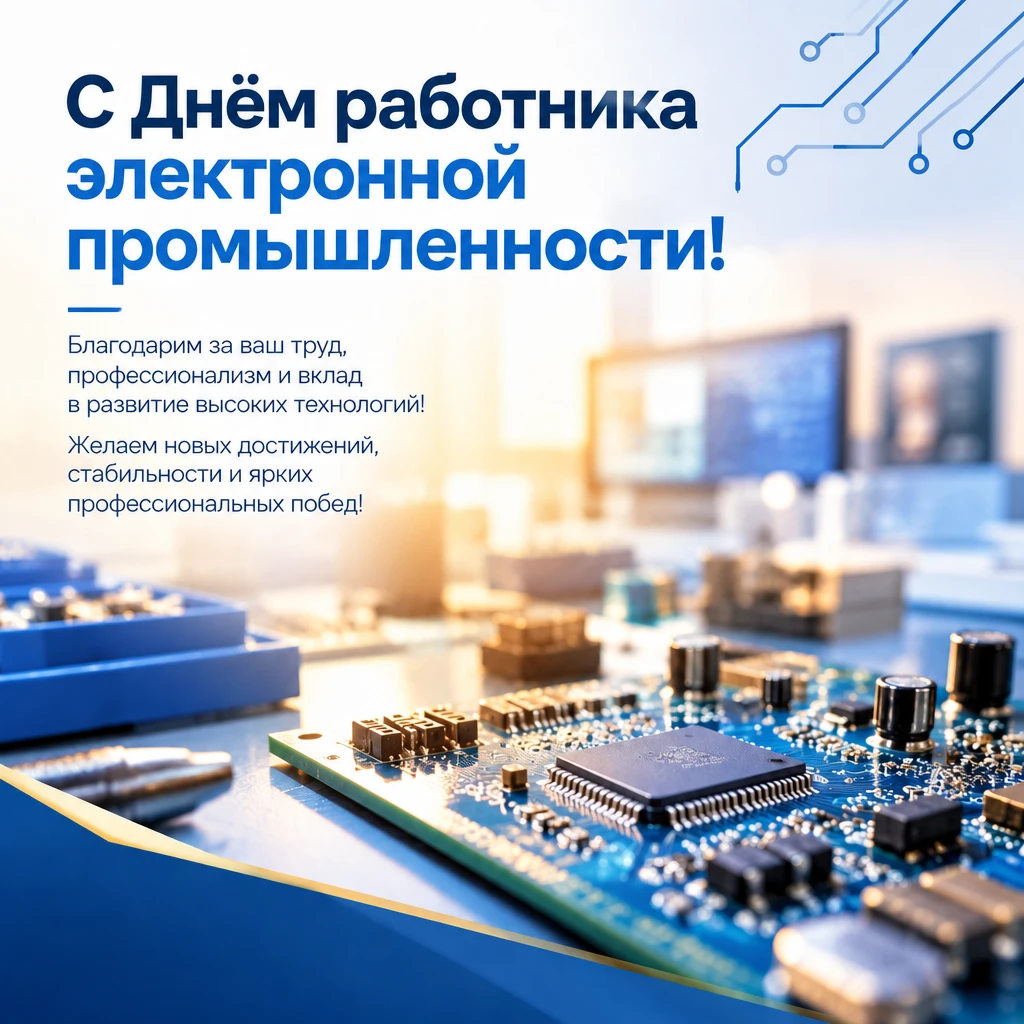 🎉 С Днём работника электронной промышленности!