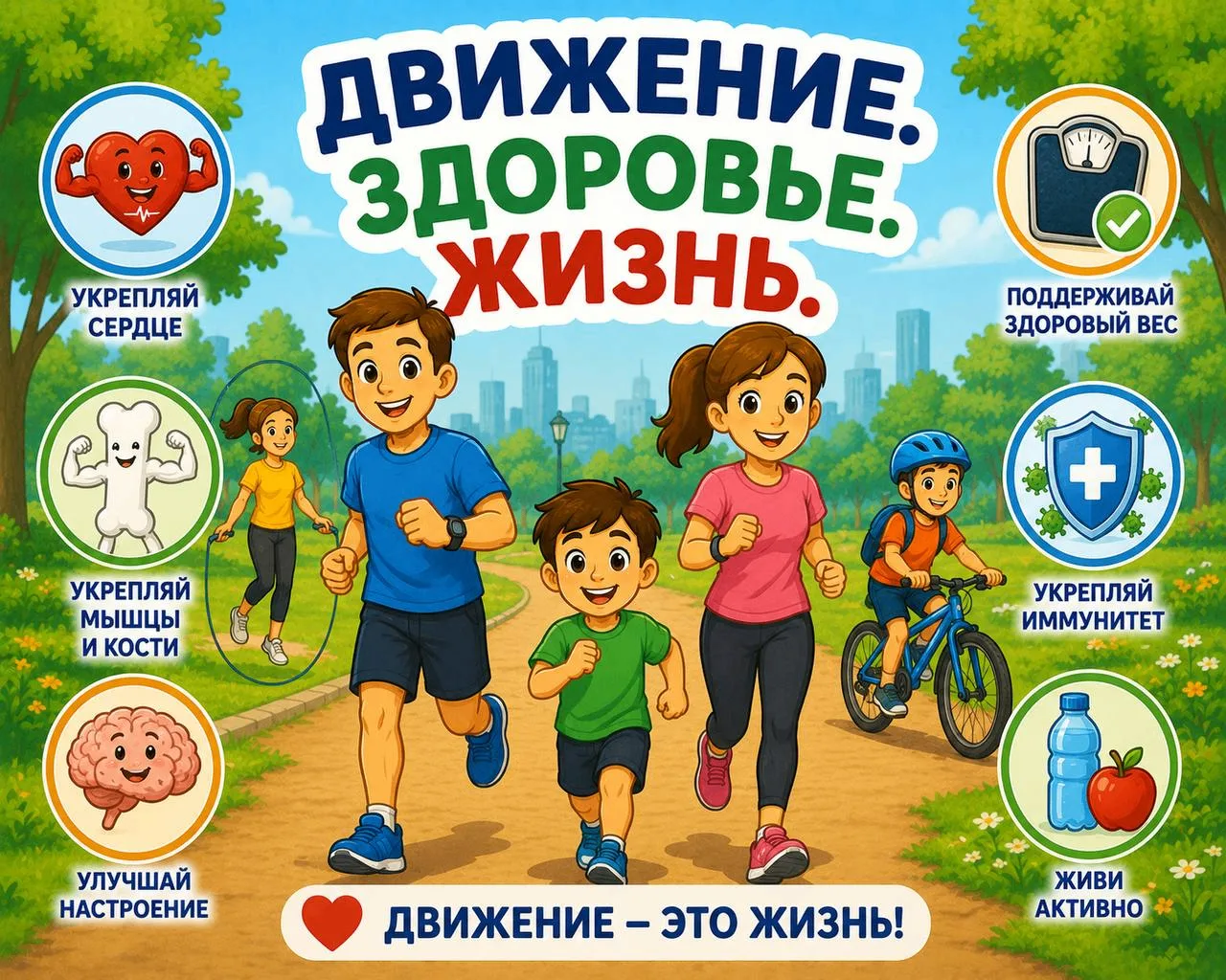 🏃 Неделя информирования о важности физической активности — движение для здоровья и дол...
