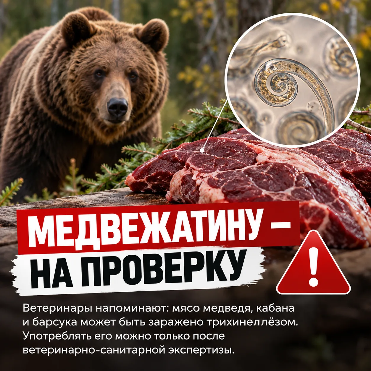 Медвежатину — на проверку