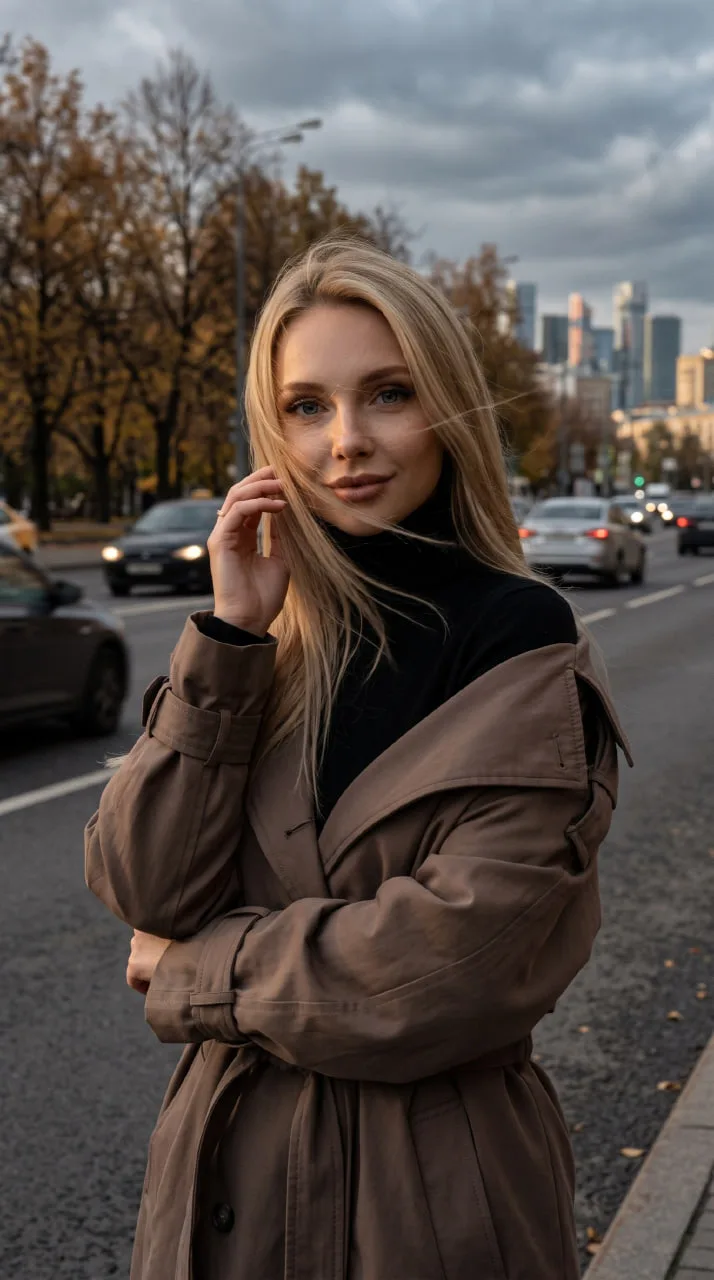 Ветренный уличный снимок