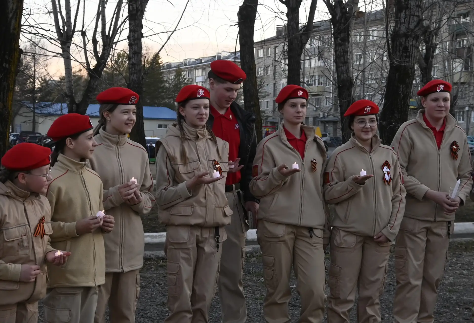 🇷🇺В нашем поселке сегодня  прошла акция «Свеча памяти»!