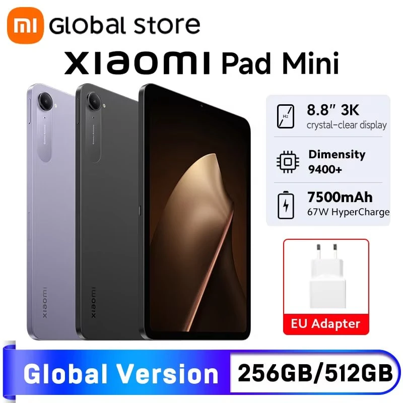 Планшет Xiaomi Pad Mini с 8.8 дюймовым экраном 3К и частотой 165 Герц. Аккумулятор 7500...
