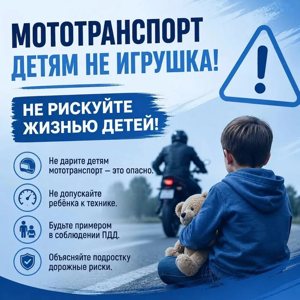 ❗ Прокуратура предупреждает: не допускайте несовершеннолетних к управлению транспортом ...