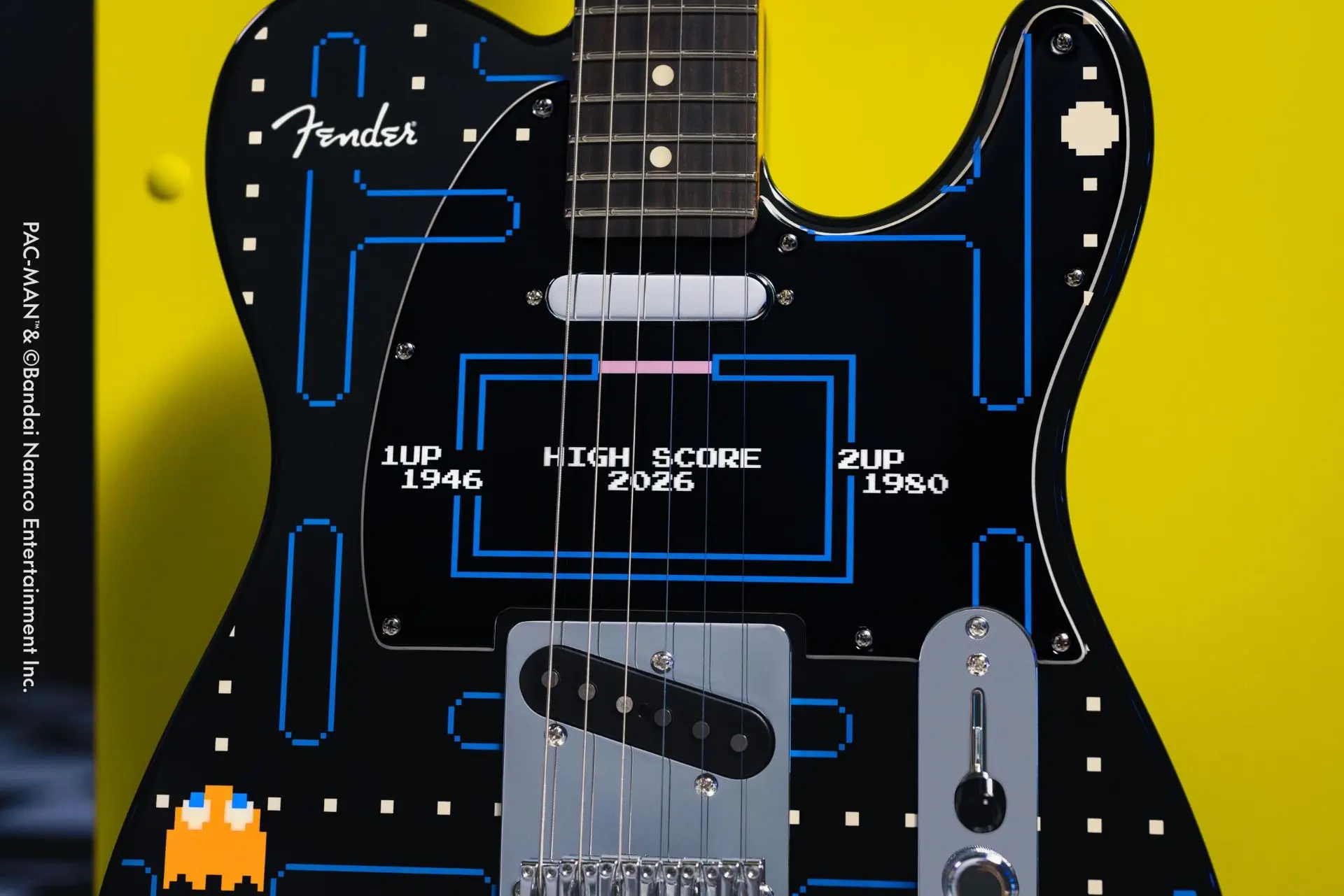 Гитара, которая делает «вака-вака»: Fender представила Telecaster Пакмана  Лимитка, вошедшая в серию
