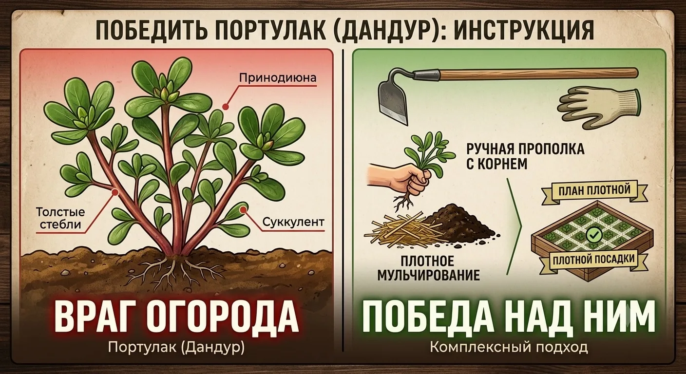 Как избавиться от портулака на участке: инструкция по выживанию 🌱