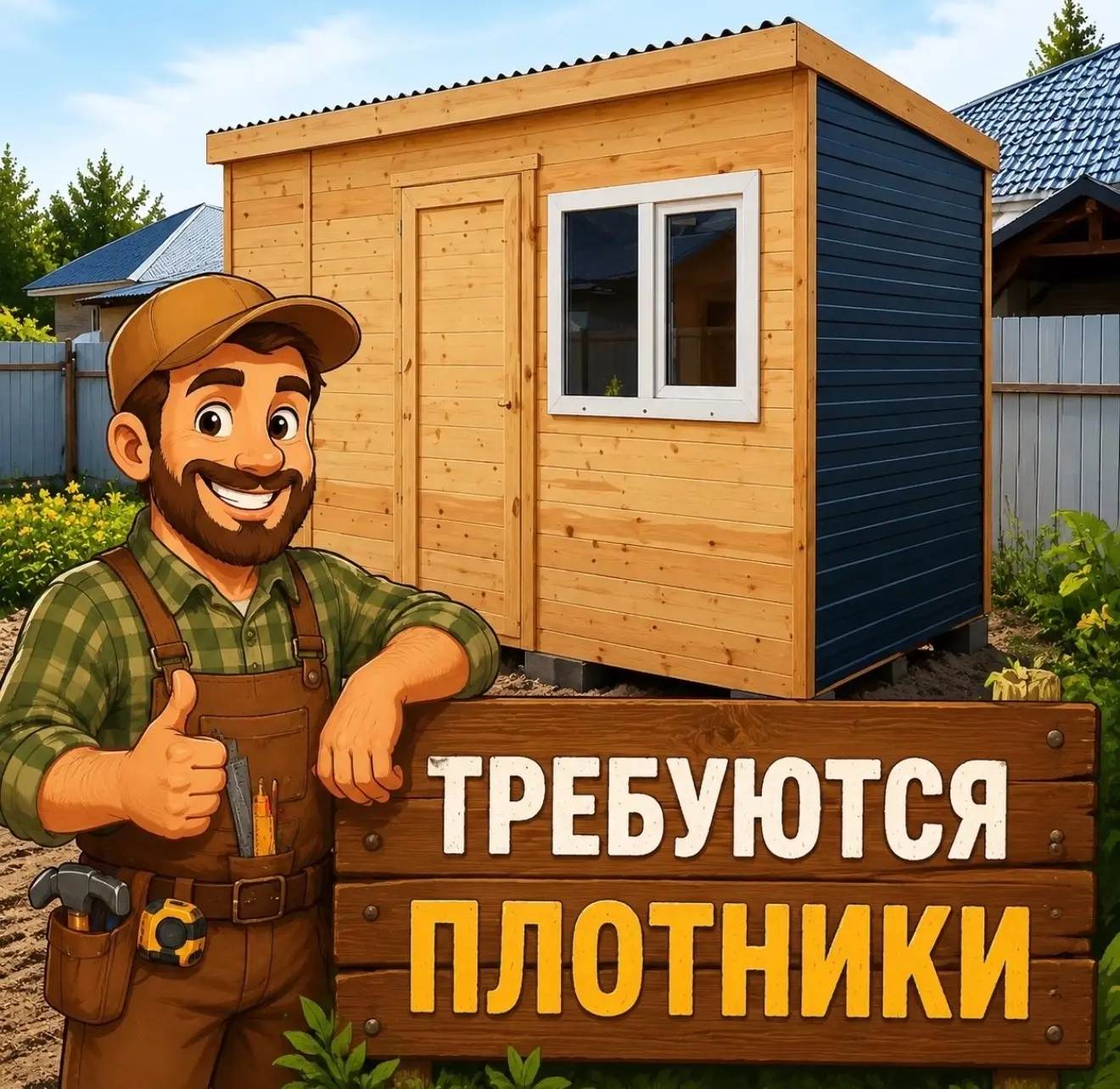 Мы ищем настоящего профи-плотника!