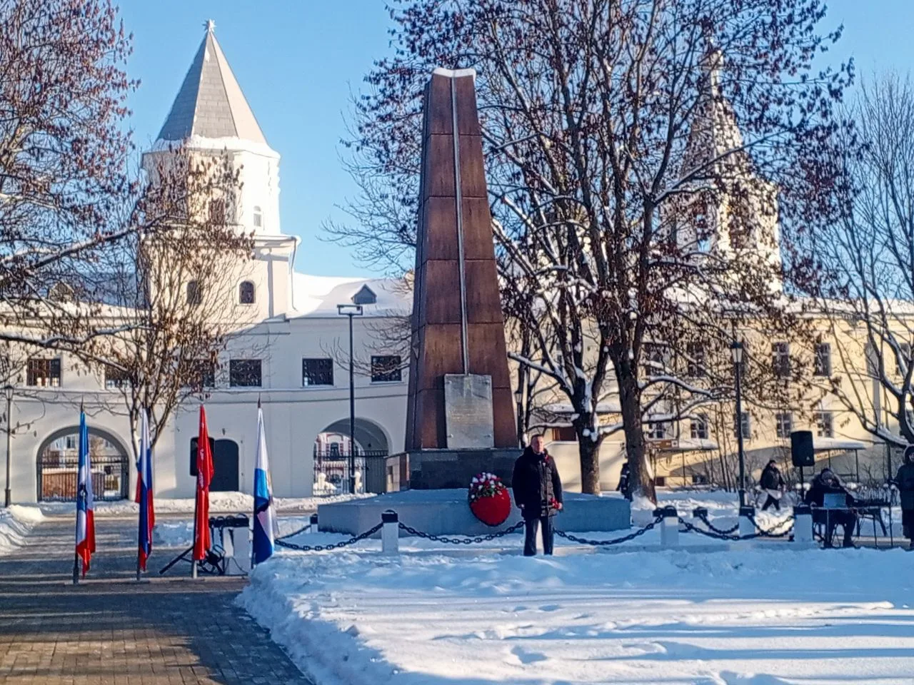 📌Студенты Новгородского  торгово-технологического техникума приняли участие в митинге,...
