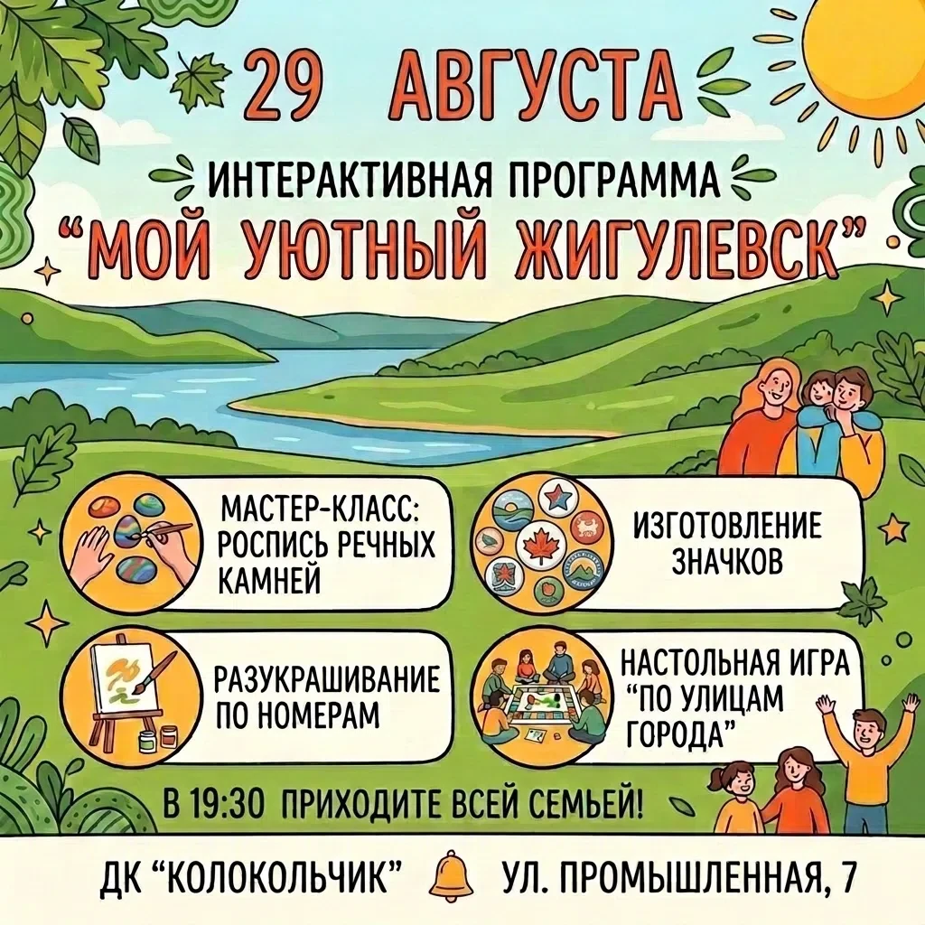 Жигулевск, встречаемся в «Колокольчике»! 🏠✨