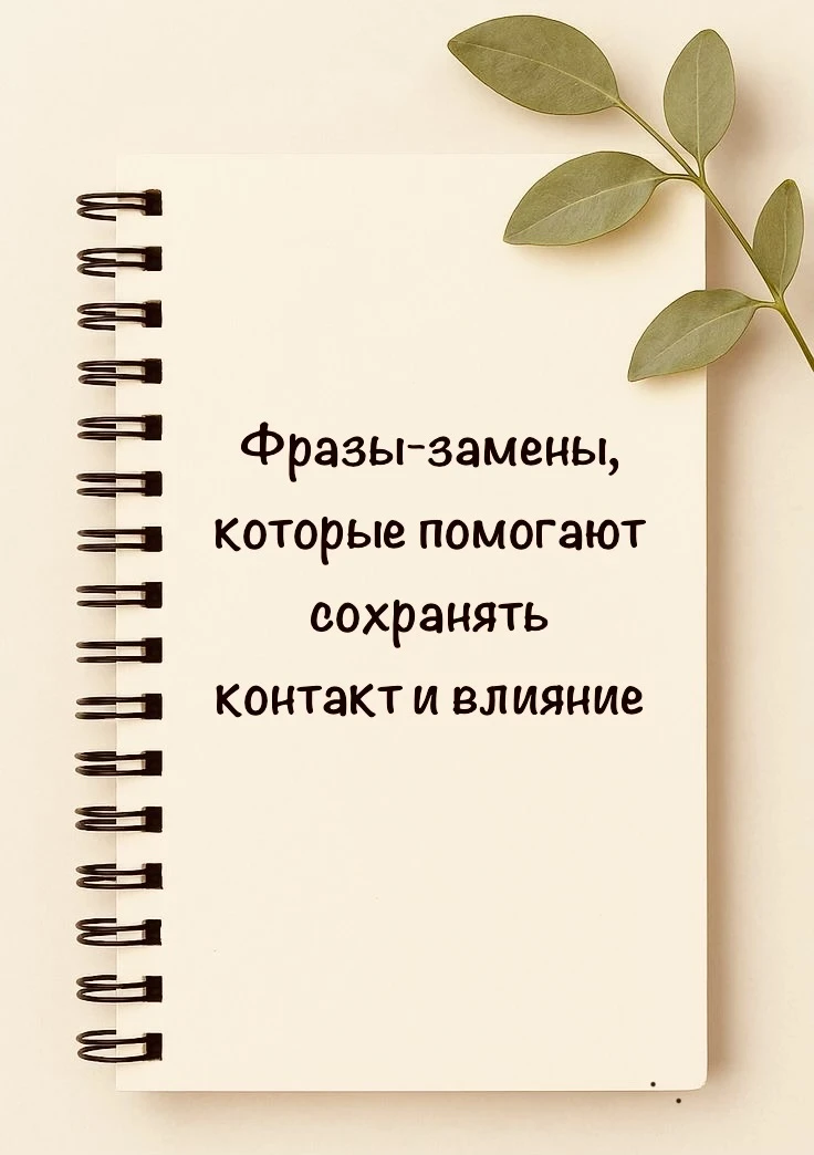 💬 Фразы-замены, которые помогают сохранять контакт и влияние