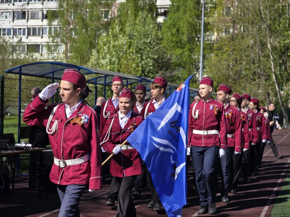 🎖️ Наши юнармейцы — в тройке лучших! 🎖️   6 мая состоялся XIV «Смотр юнармейских команд» среди школ,