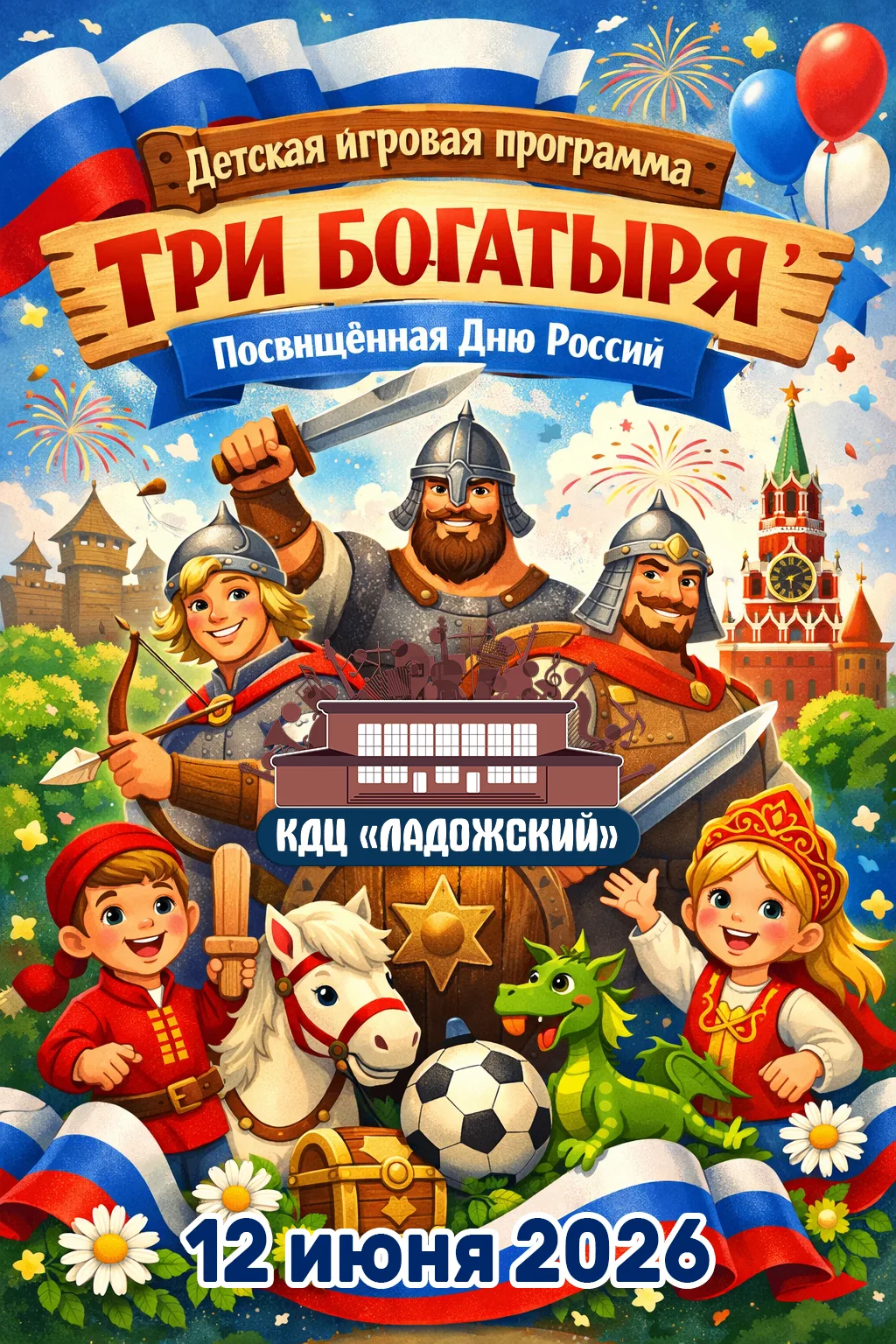 12 июня 2026 года в малом зале центра «Ладожский» состоялась детская развлекательная пр...