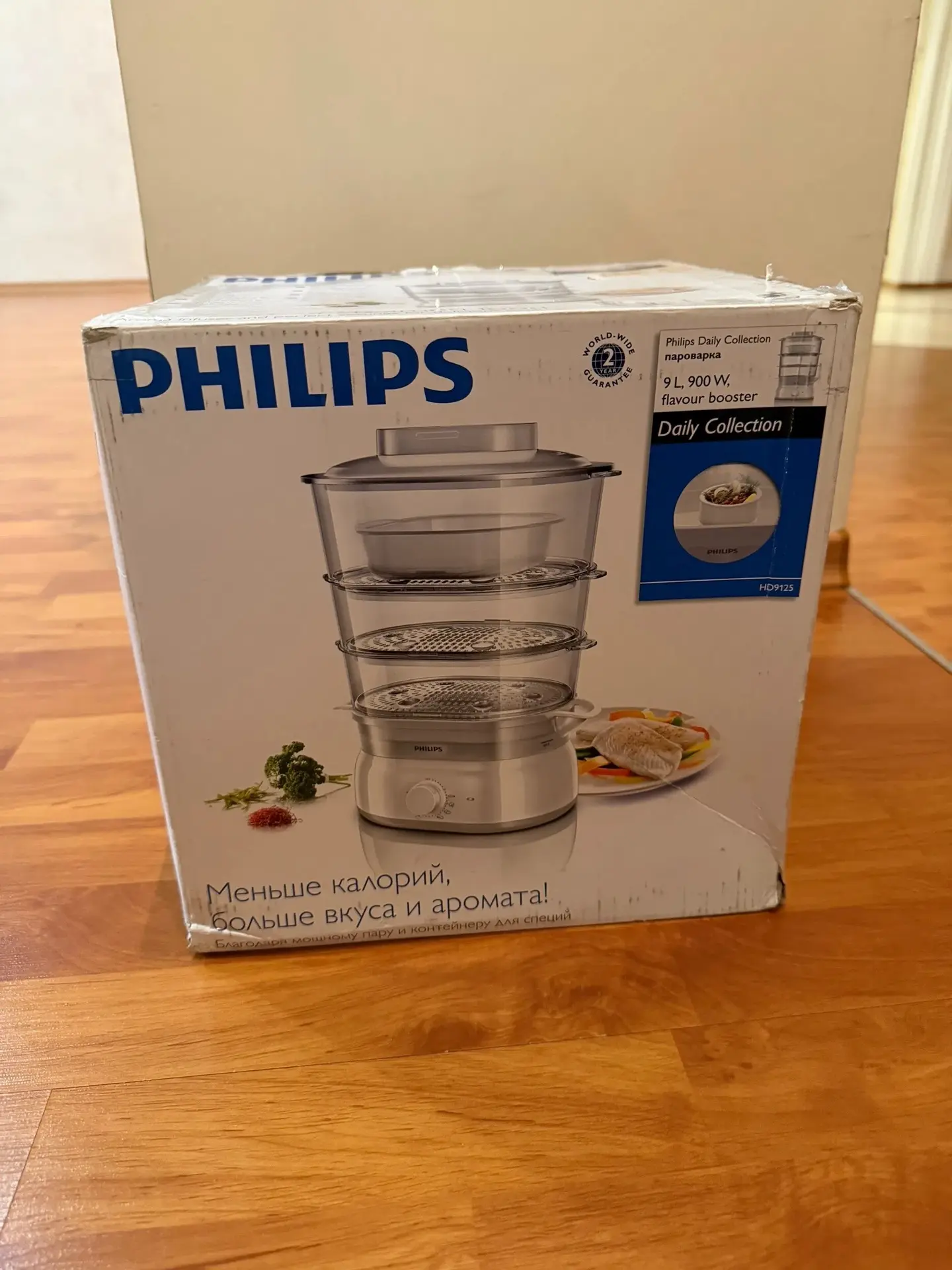Пароварка Philips hd9125
В идеальном состоянии, в использовании не была, включалась один раз для про