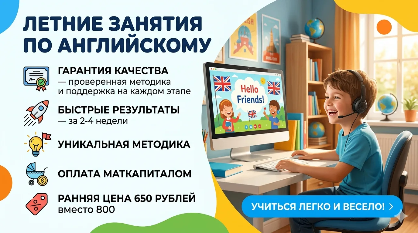 ☀️ Летние интенсивы по Английскому языку