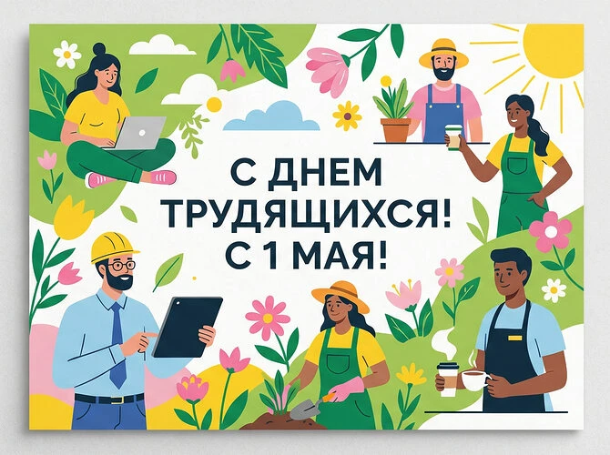 Мир! Труд! Май! Встречаем Первомай!