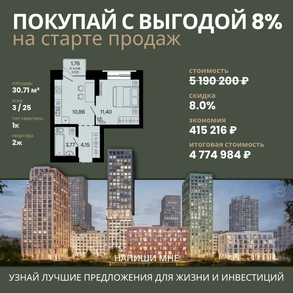 🏢 Уникальный ЖК — бизнес-класс в районе МВД! 🌊