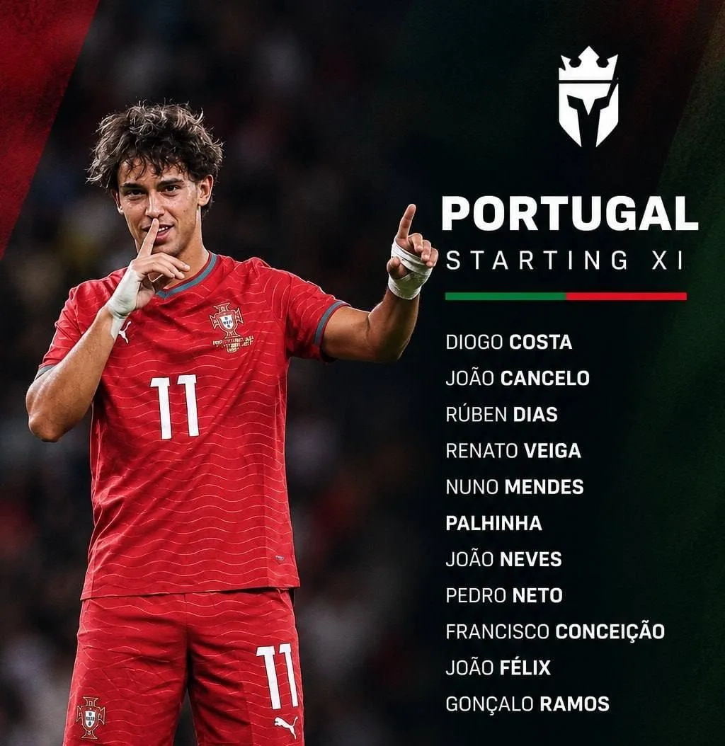 ❗️🇵🇹 Криштиану остался на замене на матч против Норвегии!
