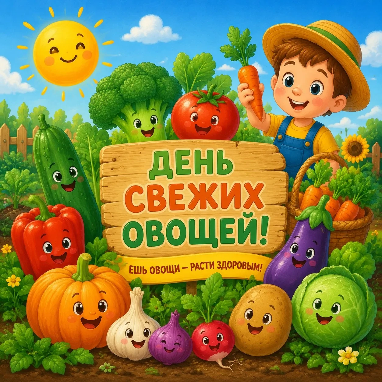 🥕 День свежих овощей: идеи для домашних занятий
Уважаемые родители!
Сегодня — День свежих овощей. Х