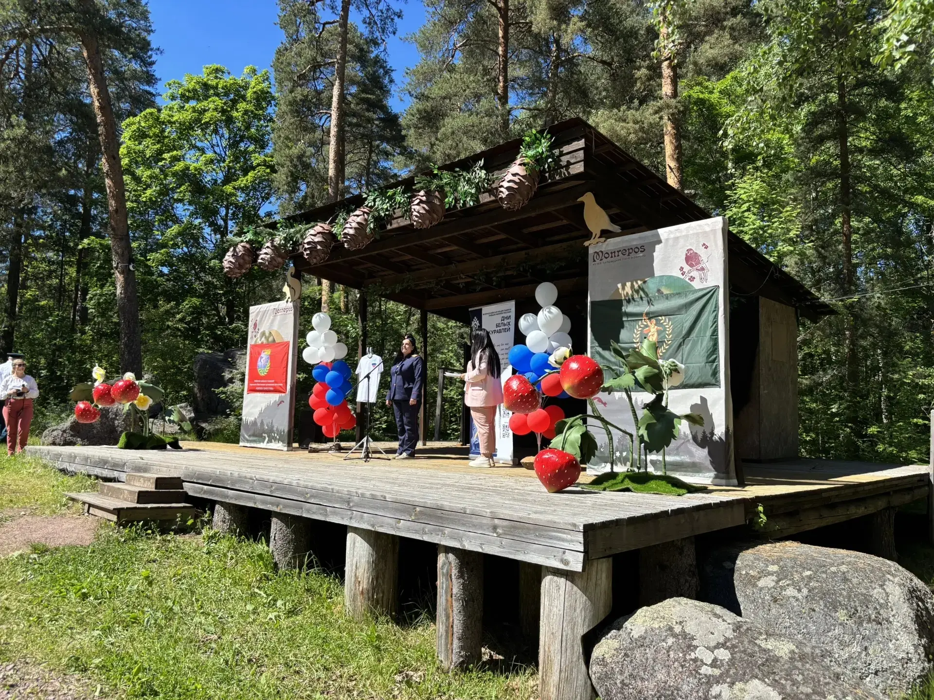 🇷🇺Вместе нам все под силу.

 ❤️🇷🇺В парке Монрепо города Выборга прошла Акция "С любовью к России