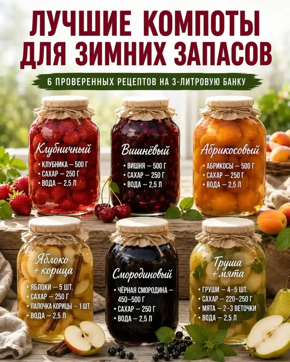 Заготовки на зиму из яблок и не только