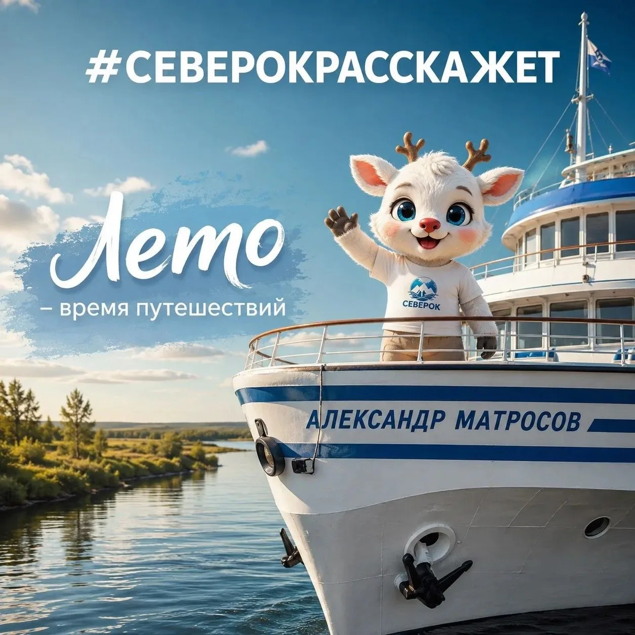 #СЕВЕРОКРАССКАЖЕТ 🦌❄️ 

Привет, мои любители путешествий! 💙 

Лето – время приключений. Кто-то выб