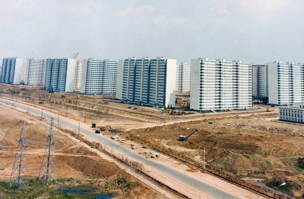 Мичуринский проспект и Олимпийская деревня, 1979 год.