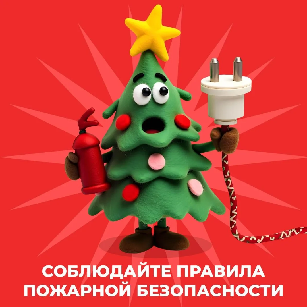 Каникулы — это хорошо, но о правилах безопасности забывать не надо. Проверяем себя:  - ёлка на устой