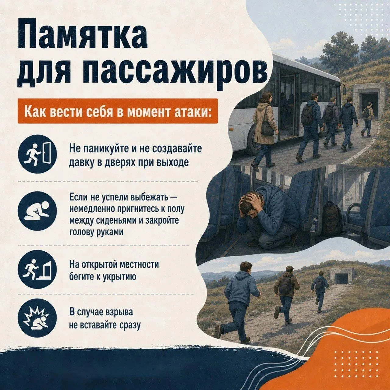 Как вести себя при атаке БПЛА на транспорт?

Угроза с воздуха стала реальностью для наших дорог. В т
