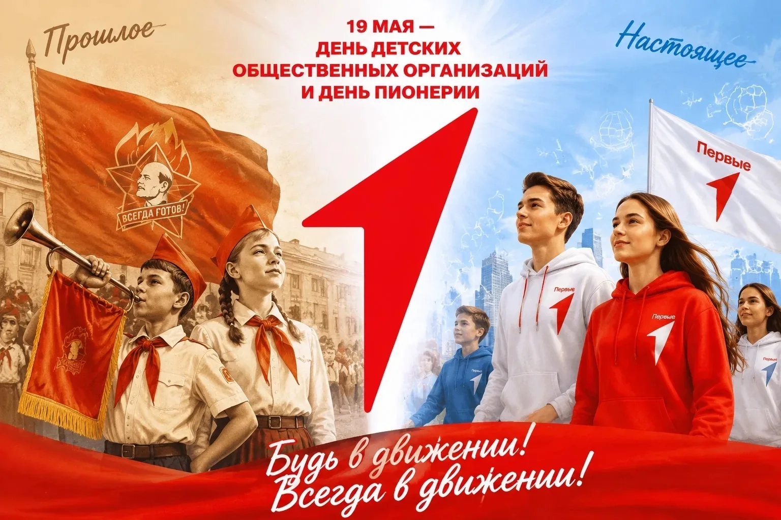 Друзья! Мы поздравляем вас с Днём детских общественных организаций и Днём пионерии!
