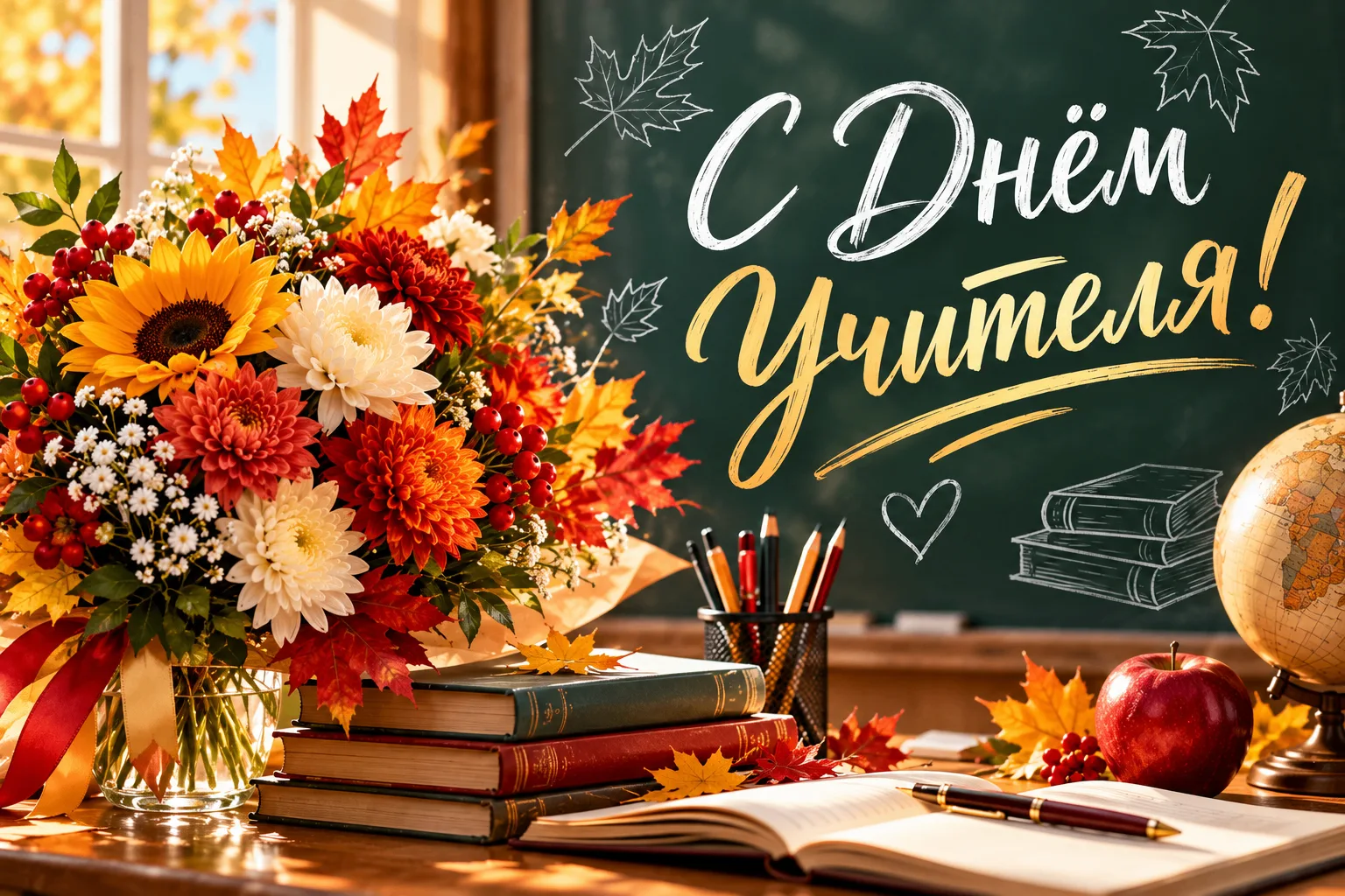 🍁 Уважаемые педагоги, работники образовательных учреждений и ветераны педагогического ...