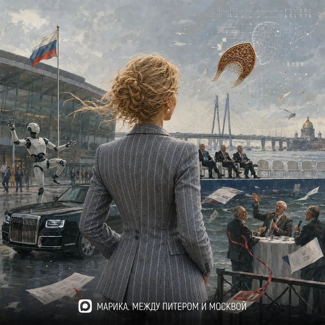 Традиционно несколько слов о ПМЭФ. 

Во-первых, на неокрепшие женские головы сложно ложится тема пат