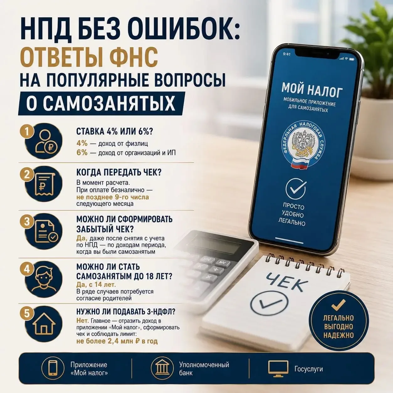 НПД без ошибок: ФНС ответила на популярные вопросы о самозанятых