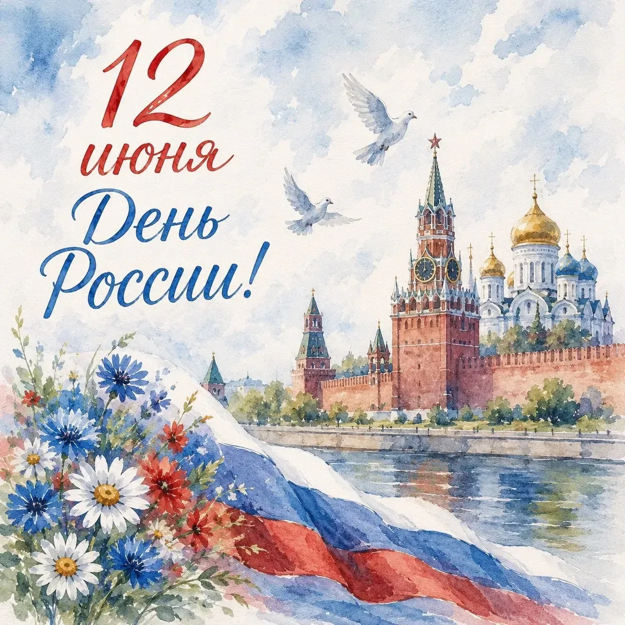 🇷🇺В преддверии Дня России воспитанники и сотрудники нашего детского сада приняли участие в  акции 