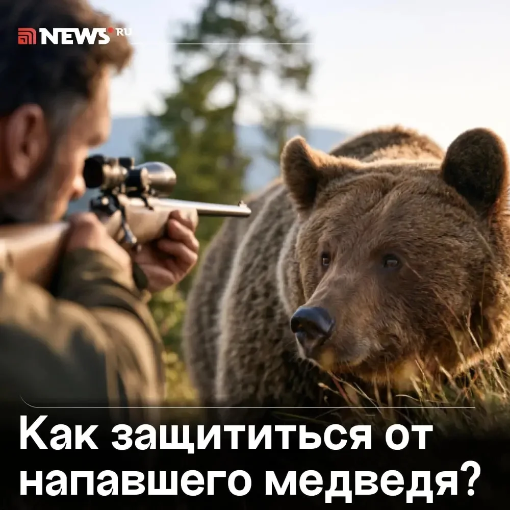 Разъяренного медведя можно убить ножом — но только в сердце, заявил охотник.