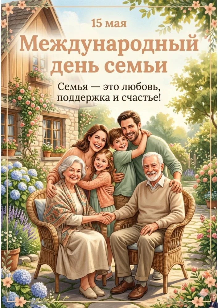 Сегодня в детском саду прошло занятие, посвящённое Дню Семье.