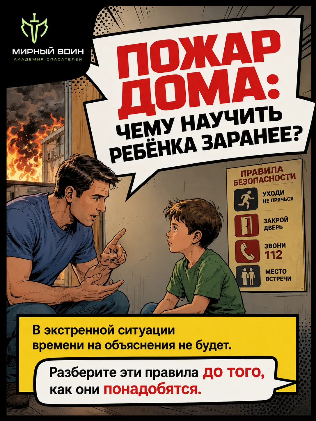 Базовые правила пожарной безопасности для детей