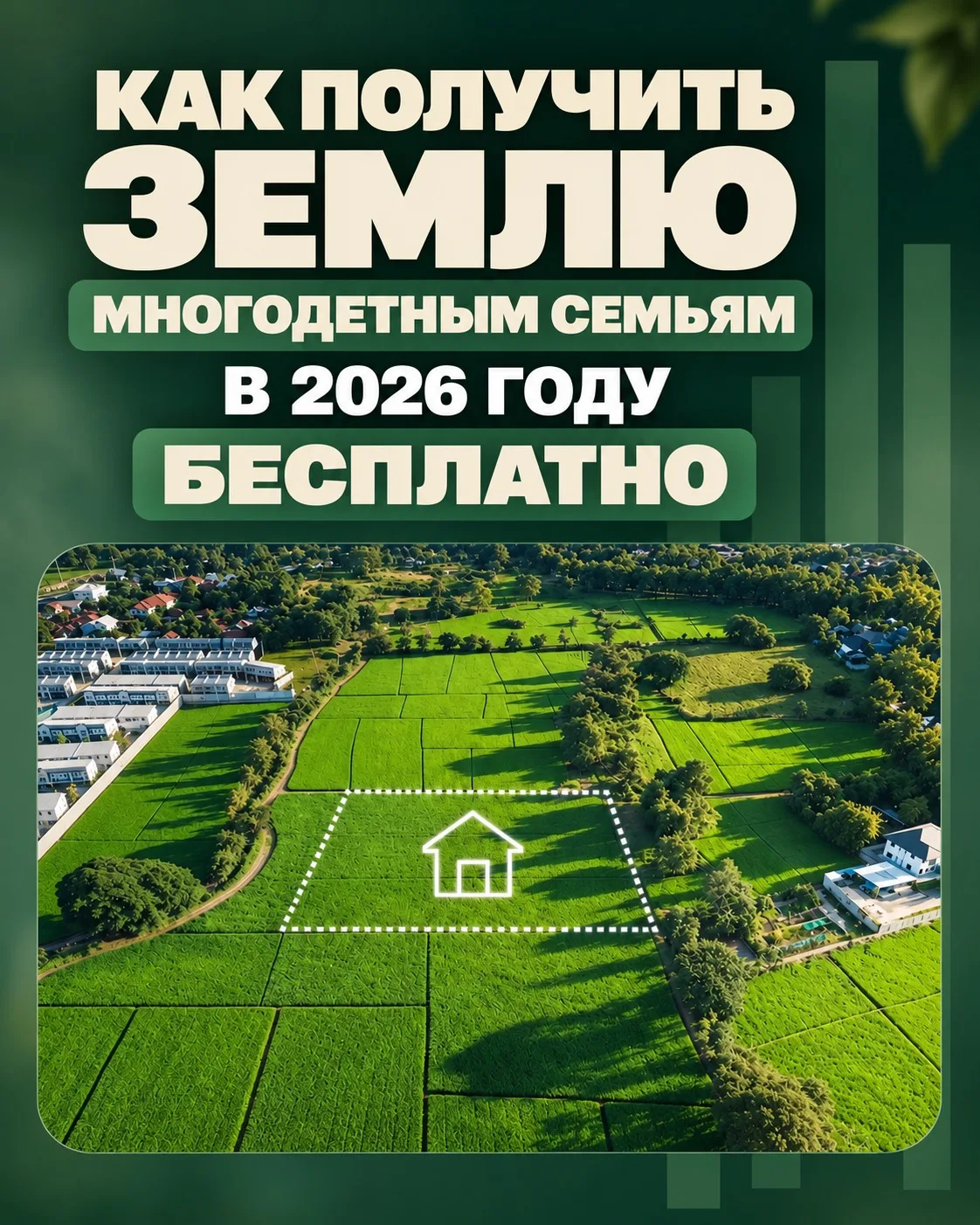 Многодетные семьи могут получить земельный участок бесплатно. А в Свердловской области ...