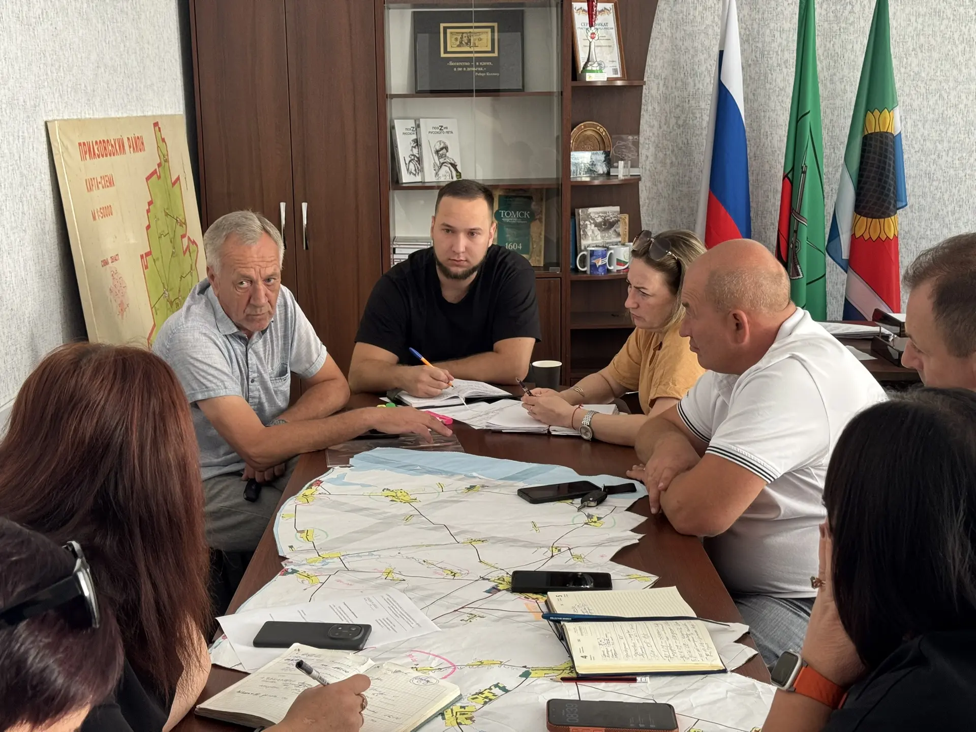 В Администрации Приазовского муниципального округа состоялось совещание оперативного шт...