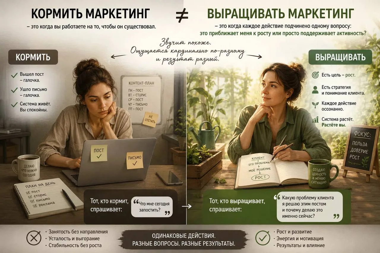 А ВЫ СВОЙ МАРКЕТИНГ КОРМИТЕ ИЛИ ВЫРАЩИВАЕТЕ?