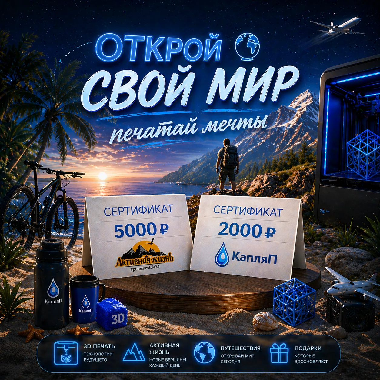 🎁 Открой свой мир - Печатай мечты