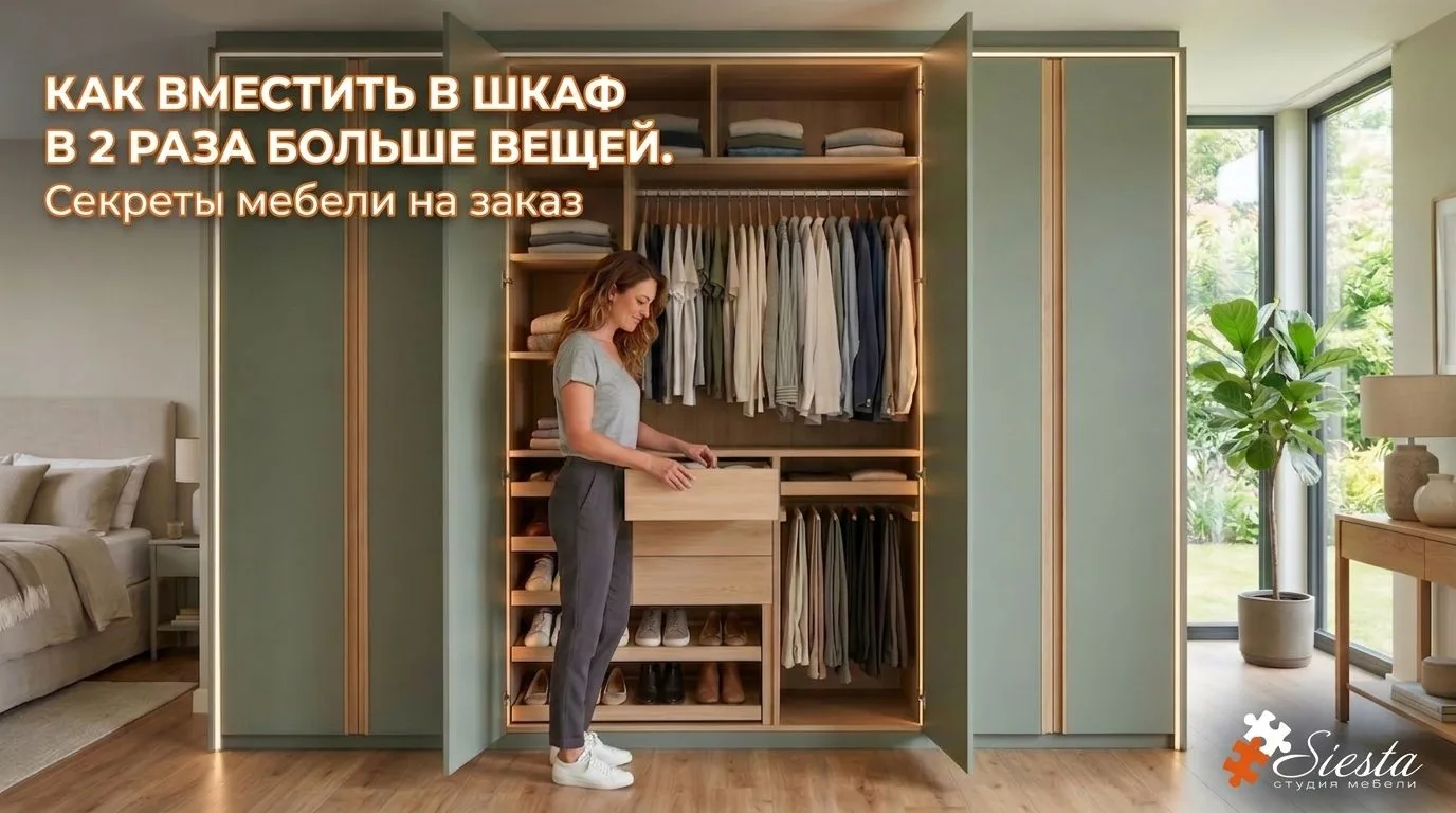 ❗️Хранение в гардеробе: Как вместить в шкаф в 2 раза больше вещей с помощью мебели на з...