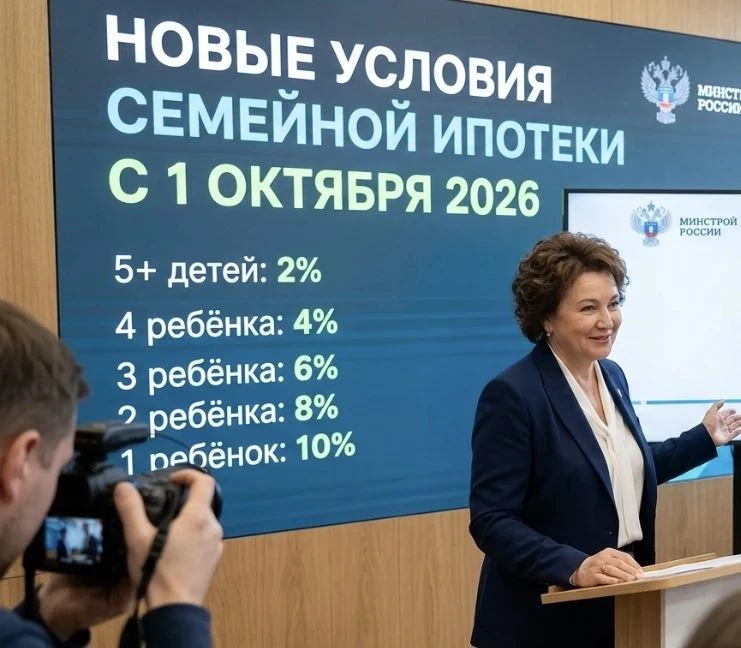 ⚡️Семейная ипотека меняется: с 1 октября ставка будет зависеть от количества детей