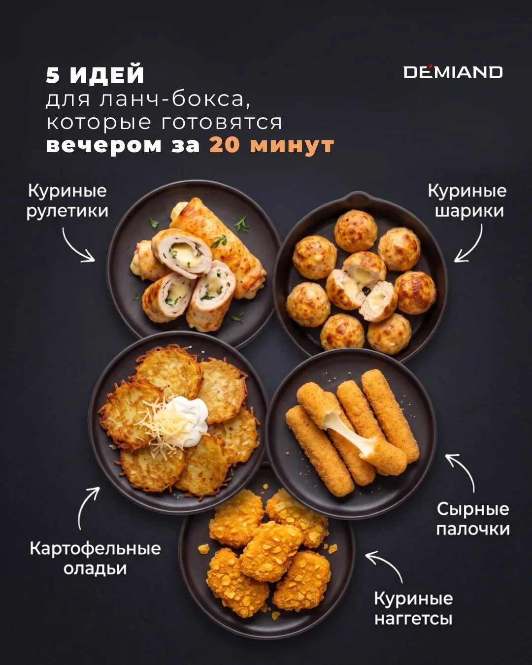 Что приготовить в аэрогриле: ланч-бокс за 20 минут ✨