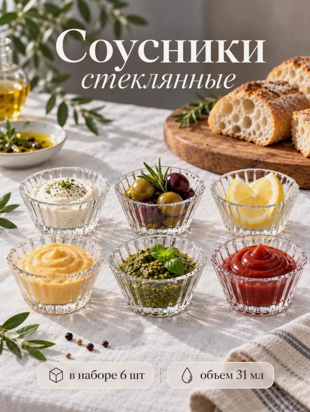 Набор соусников 6 шт❤️