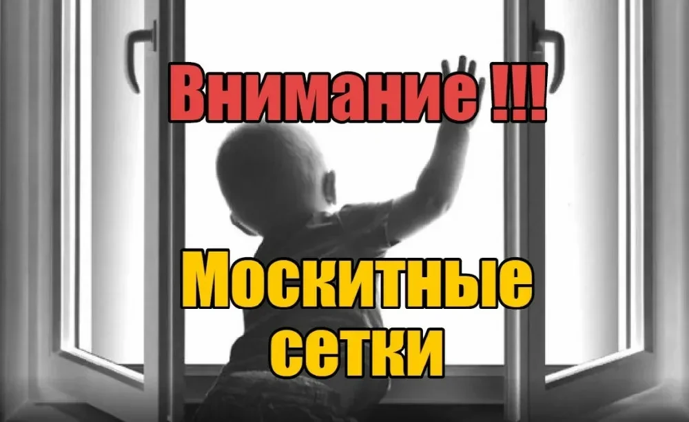 Фраза «Осторожно, сетка!» в контексте детской безопасности обычно означает вот что: москитная сетка 