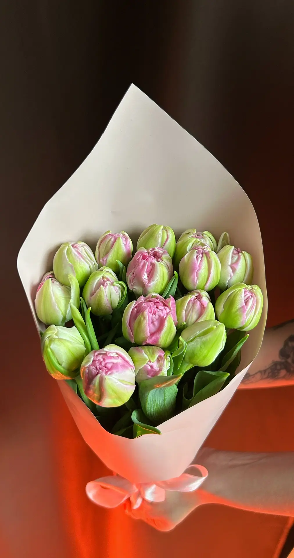 Розовые и фиолетовые пионовидные тюльпаны в наличии  💖