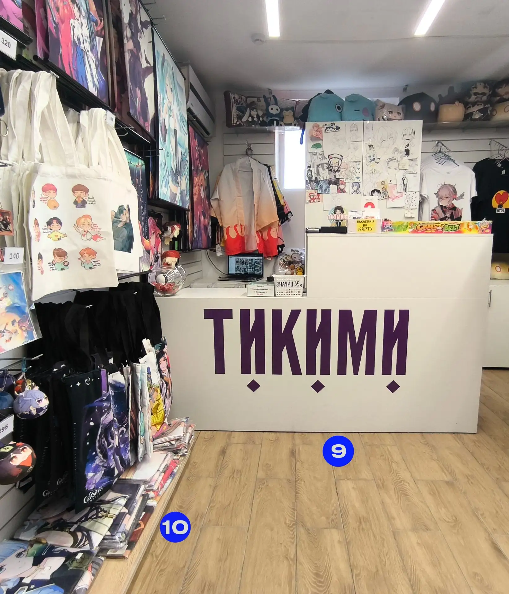 Готовый комплект мебели для магазина! (Б/у) Витрины, касса, экономпанели.