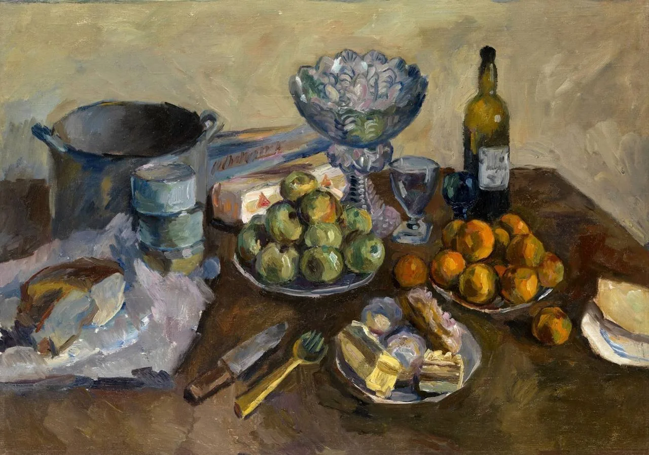 «Натюрморт с пирожными и фруктами», вт. пол. 1930-х годов

Аристарх Васильевич Лентулов (1882-1943) 
