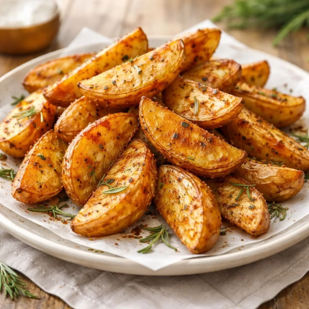 КАРТОФЕЛЬНЫЕ ДОЛЬКИ С ПАПРИКОЙ И РОЗМАРИНОМ