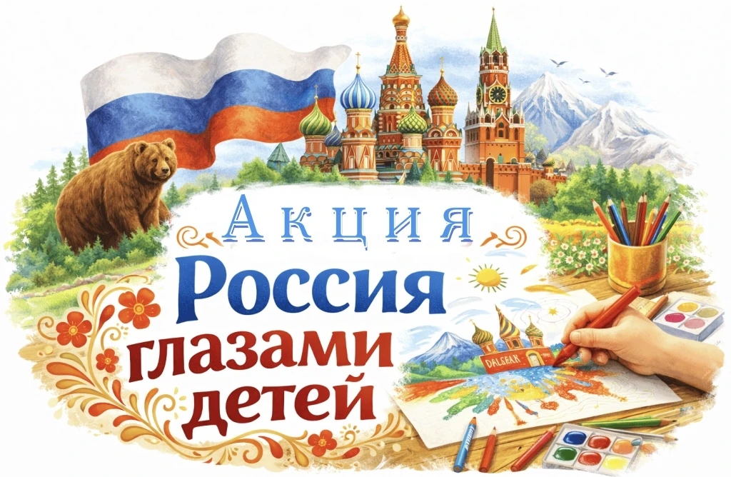 Акция «Россия глазами детей»🎨 

Юные художники поделились своим видением нашей огромной и прекрасно